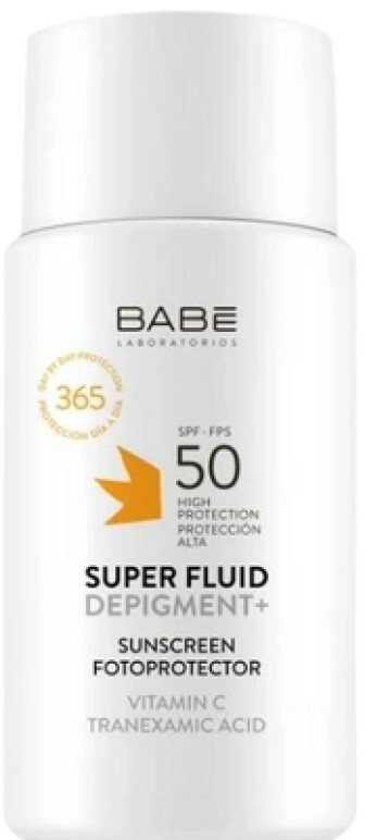 Babe Sun Сонцезахисний супер-флюїд депігментат + Вітамін С (SPF50+)