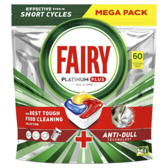 Капсули для ПММ Fairy Platinum Plus все в 1 лимон 60 шт.