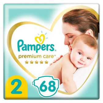 Підгузки Pampers Premium Care Розмір 2, 4-8 кг, 68 шт 68шт