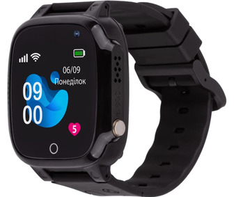 Смарт-годинник для дітей  AmiGo GO008 MILKY GPS WIFI Black