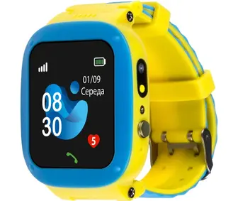 Смарт-годинник для дітей AmiGo GO004 GLORY Blue-Yellow