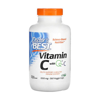 Вітамін C Doctor's Best Vitamin C with Quali-C 1000 мг, 360 веганських капсул