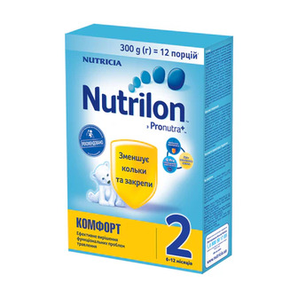 Дитяча суха суміш Nutrilon Комфорт 2, від 6 до 12 місяців, 300 г