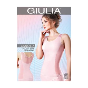Спортивна безшовна майка жіноча Giulia Canotta Sport Rete Essential, Greystone, L