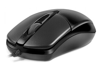 Мишка REAL-EL RM-214 USB, безшумні кнопки, чорна