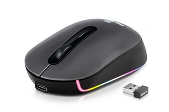 Мишка REAL-EL RM-470W (бездротова Bluetooth / 2.4 ГГц, з акумулятором та мультипідключенням)