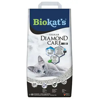 УЦЕНКА!!! Наповнювач туалету для кішок Biokat's Diamond Classic 8 л (бентонітовий)