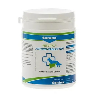 ТЕРМІН 07.25 Добавка для котів та собак Canina «PETVITAL Arthro-Tabletten» 180 таблеток, 180 г (для суглобів)
