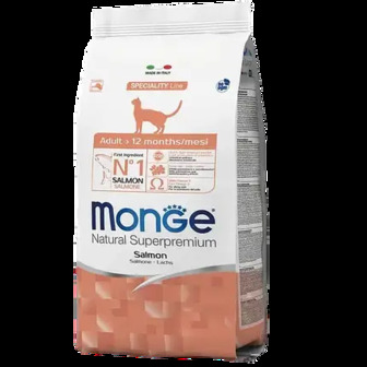 ТЕРМІН 05.2025!!! Корм для котів Monge Cat Adult з лососем 1,5 кг