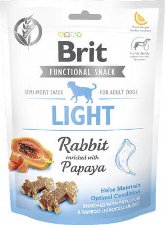 УЦІНКА!!! Ласощі для собак Brit Care Light кролик з папайєю 150 г