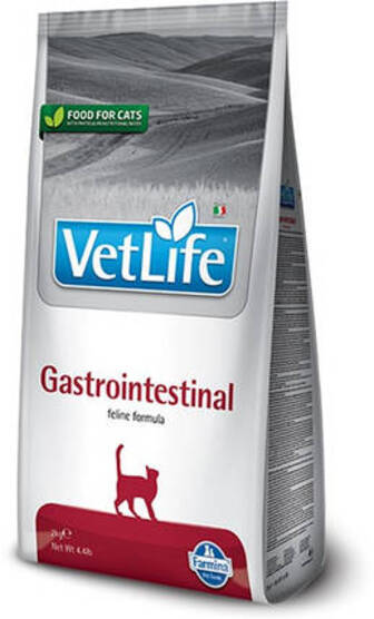 ТЕРМІН 11.26 Сухий лікувальний корм для кішок Farmina Vet Life Gastrointestinal дієт. живлення, у разі захворювання