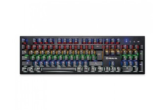 Клавіатура REAL-EL M14 Backlit USB ігрова механічна з підсвічуванням