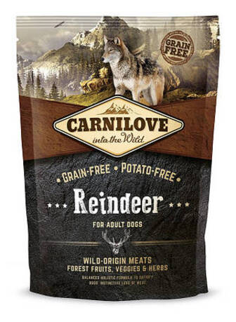 ТЕРМІН 12.2026!!! Сухий корм Carnilove Dog Adult Reindeer (для дорослих собак, м'ясо північного оленя) 1,5 кг