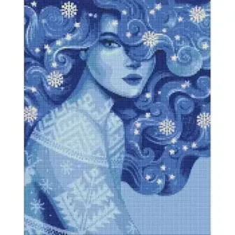 Алмазна мозаїка "Холодна краса" ©pollypop92 Ідейка AMO7452-UC 40х50 см