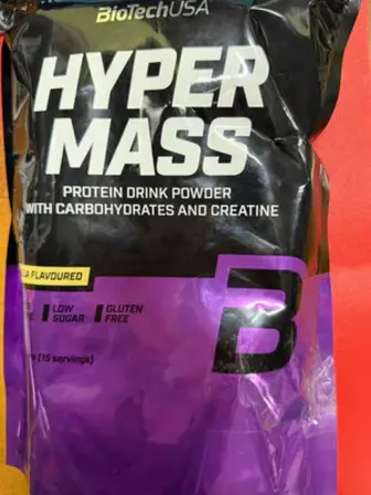 Гейнер для набору маси, Hyper Mass, BioTech USA, ваніль, 1000 г