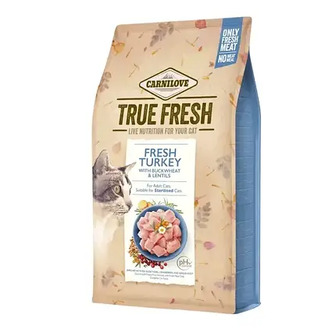 УЦІНКА Carnilove True Fresh Cat Turkey Сухий корм для дорослих котів з індичкою 4.8