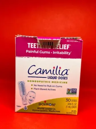 Знеболююче при прорізуванні зубів, Teething Relief, Camilia, Boiron, від 1 місяця, 30 рідких доз по 1 мл