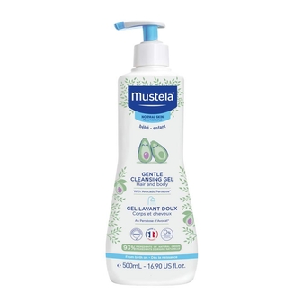 Очищуючий гель для голови та тіла Mustela Bebe Dermo Cleansing Gel 500 мл (уцінка пошкоджений дозатор)