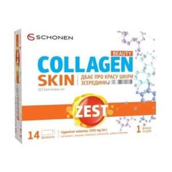 Колаген для шкіри Schonen Zest Beauty Collagen Skin, в рідині, 14 флаконів