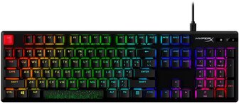 Ігрова клавіатура HyperX Alloy Origins Aqua USB RGB PBT RU, Black (639N5AA)