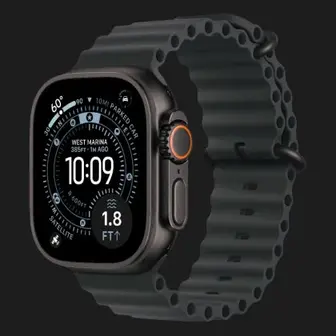 Apple Watch Ultra 3 GPS + LTE, 49mm Black Titanium Case with Black Ocean Band (MF0J4) (Уцінка)