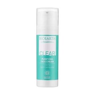 Очищувальний крем Bioearth Sensitive Clear Purifying Face Cream для проблемної та комбінованої шкіри обличчя, 50 мл