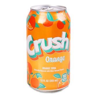 Напій Crush Orange безалкогольний газований з/б, 0.355л