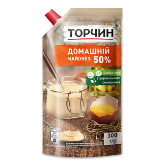 Майонез «Торчин» «Домашній» 50%, 300г