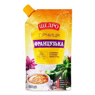 Гірчиця Щедро Французька д/п, 200г