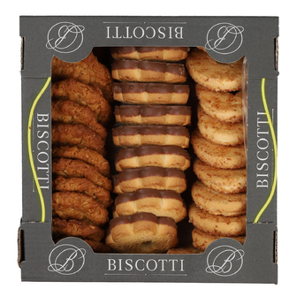 Печиво Biscotti Дольче Місто Мікс здобне пісочно-відсадне, 0.45кг
