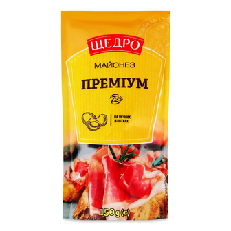 Майонез «Щедро» «Преміум» 72% д/п, 150г