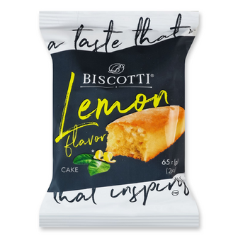 Кекс Biscotti Кейк з ароматом лимона, 65г