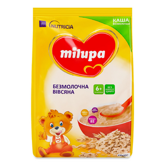 Каша вівсяна Milupa безмолочна від 6-ти місяців, 170г