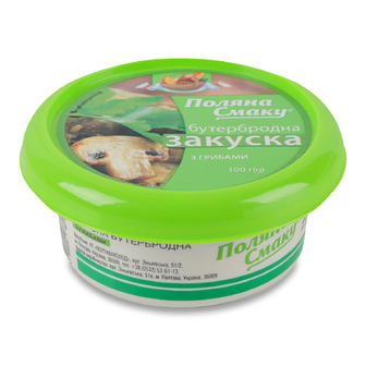 Закуска бутербродна Поляна смаку з грибами, 100г
