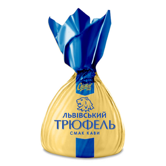 Цукерки «Світоч» «Львівський Трюфель» смак кави, 100г