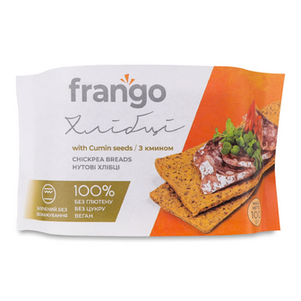 Хлібці Лавка Традицій Frango нутові з кмином, 100г