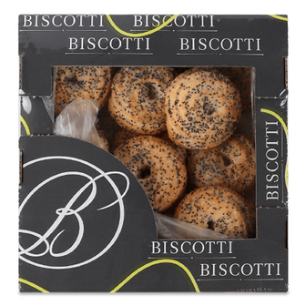 Печиво Biscotti Маргаритка з маком здобне, 0.28кг