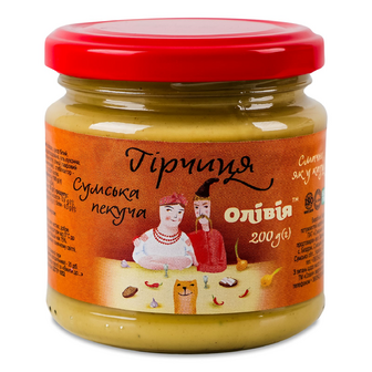 Гірчиця Олівія Сумська пекуча с/б, 200г