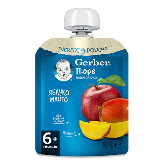 Пюре Gerber яблуко і манго, 90г