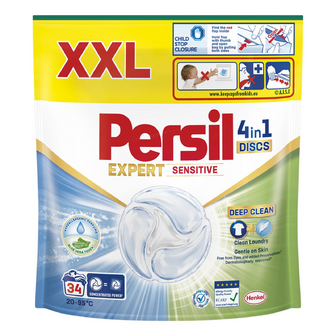Диски для прання Persil Expert Sensitive дой-пак, 34*16.5г