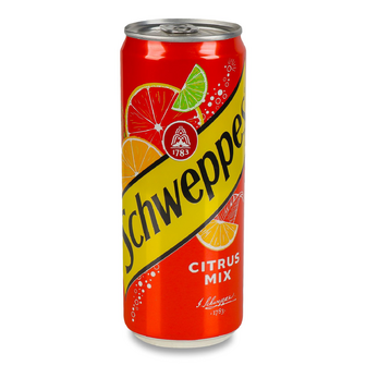 Напій Schweppes Citrus Mix з/б, 0.33л