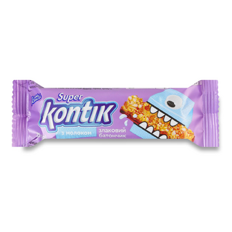 Батончик Konti Super Kontik злаковий з молоком, 29г