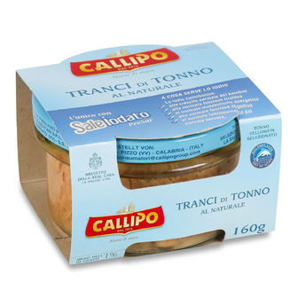 Тунець Callipo шматочками у власному соку, 160г