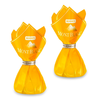Цукерки Roshen «Монблан» шоколад і сезам, 100г