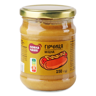 Гірчиця «Повна Чаша»® міцна, 250г