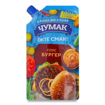 Соус «Чумак» «Бургер» з легкою гостринкою, 200г