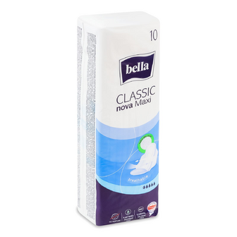 Прокладки гігієнічні Bella Classic Nova Maxi Drainette, 10шт/уп