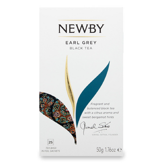 Чай Newby Ерл Грей в пакетиках, 25*2г