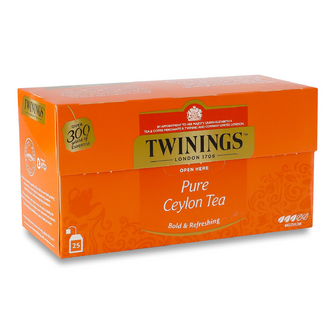 Чай чорний Twinings Ceylon, 25*2г