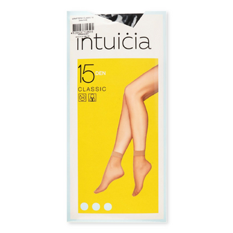 Шкарпетки жіночі Intuicia Classic 15 den чорні, 2 пари